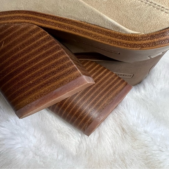 Vince Camuto beige boots suede leather booties coastal cowgirl country festival - Picture 8 of 10